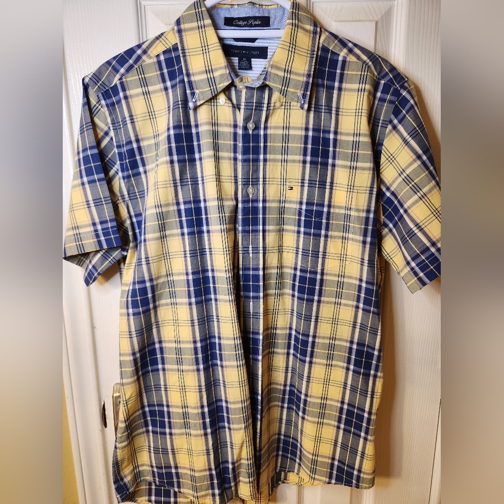 Tommy Hilfiger mens short-sleeve button up